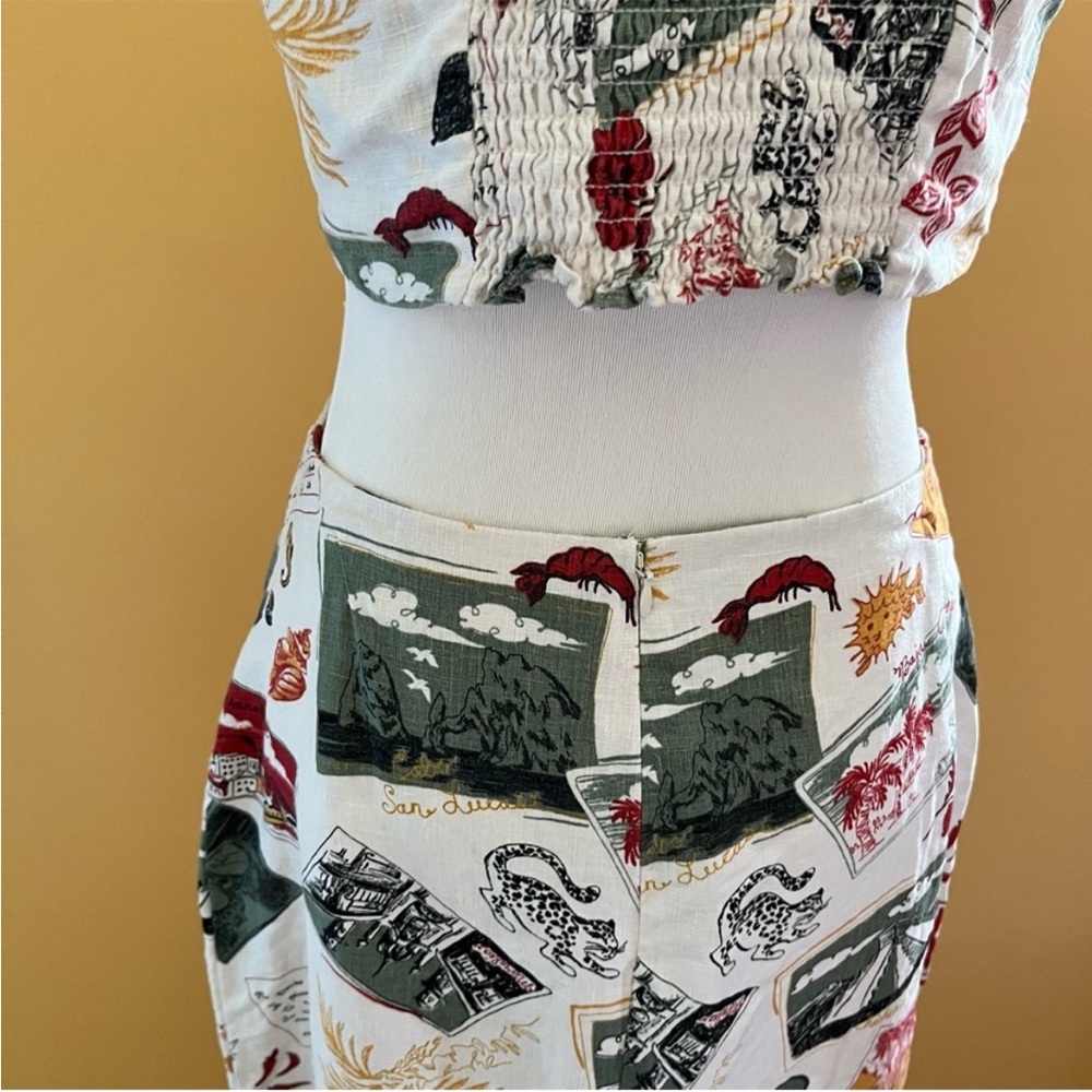Reformation Primo Vacaciones Two Piece Linen Set - Picture 8 of 12